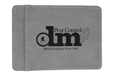 Leatherette Wallet Grey