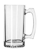 engraved glass beer stein