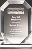 etched acrylic award