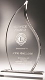 etched acrylic award