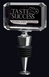 etched Crystal wine stopper
