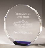 etched crystal award