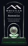 Golf glass engraved award