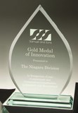 Etched glass award