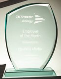 Etched glass award