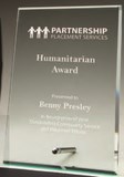 Etched glass award