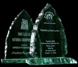 Etched glass award