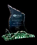 Etched glass award BC map