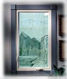 sandblast window glass