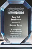 etched acrylic award