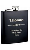 Black stainless flask