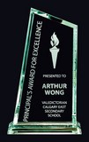 Etched glass award